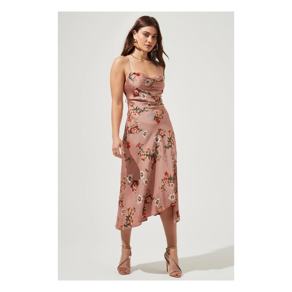 GAIA FLORAL MIDI DRESS